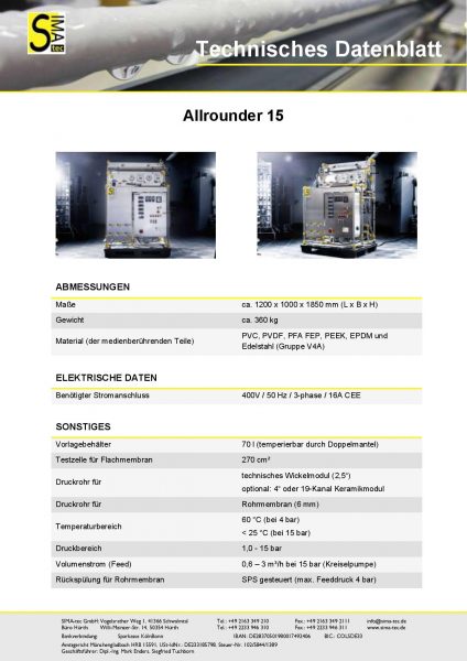 Technisches-Datenblatt_Allrounder - SIMA-tec GmbH - SIMA-tec GmbH